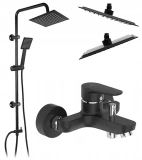 Sprchový set Loge Denis vystavený + vaňová jednopáková batéria Ideal Standard Cerafine čierna